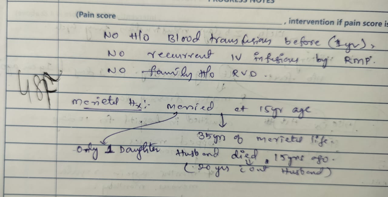 48 F RETRO VIRAL DISEASE ON TLD THROMBOCYTOPENIA WITH MENORRHAGIA TELANGANA PaJR