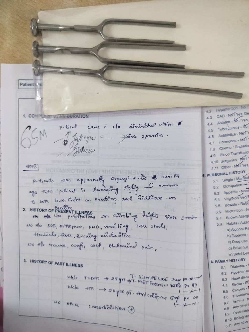 65m syncope and ataxia tingling 4 mths DM2 Htn WB PaJR